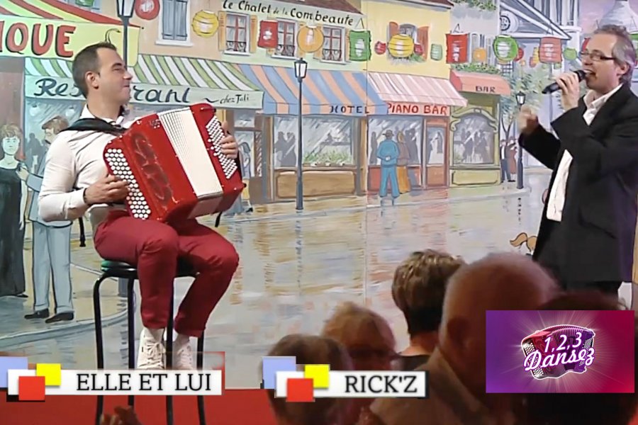 RICK Z chante dans l'émission 1,2,3 dansez, diffusée sur 27 chaînes  TNT/BOX